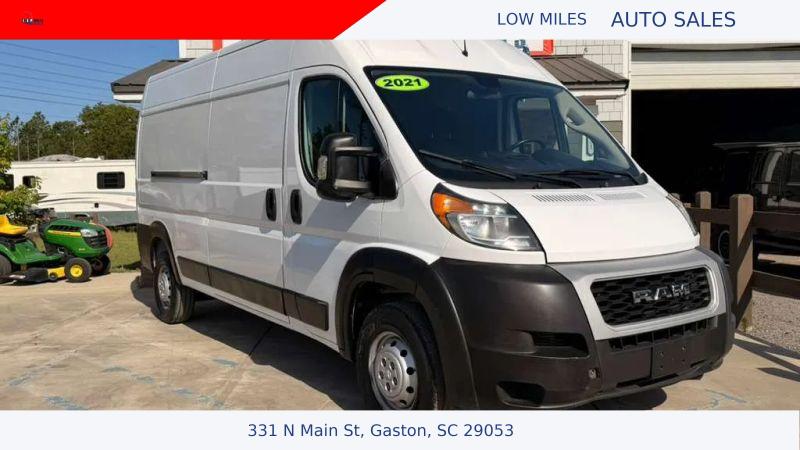 2021 Ram ProMaster 2500 Cargo Van High Roof 159" WB for sale in Gaston, SC