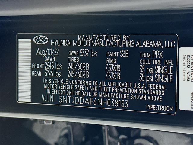2022 Hyundai Santa Cruz SEL Premium