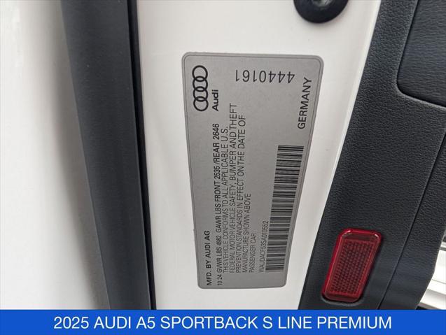 2025 Audi A5 Sportback Premium 45 TFSI S line quattro S tronic
