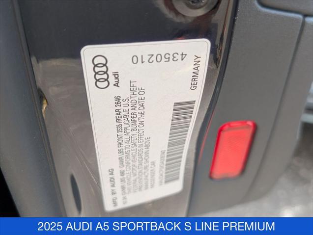 2025 Audi A5 Sportback Premium 45 TFSI S line quattro S tronic