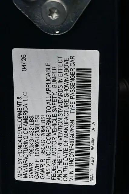 2026 Honda Accord Sedan SE