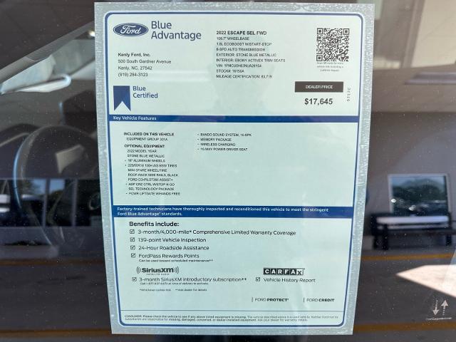 2022 Ford Escape SEL