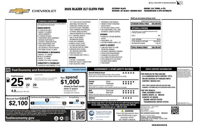 2025 Chevrolet Blazer FWD 2LT