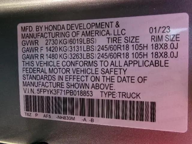 2023 Honda Ridgeline RTL-E
