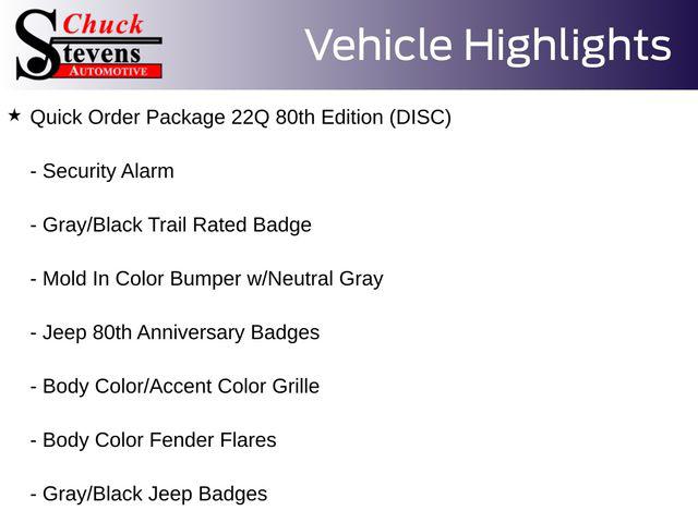 2021 Jeep Wrangler 80th Anniversary 4x4