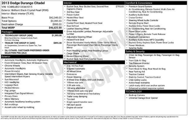 2013 Dodge Durango Citadel