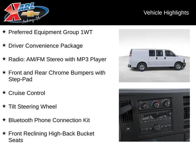 2026 Chevrolet Express Cargo Van 2500 Regular Wheelbase, WT, RWD