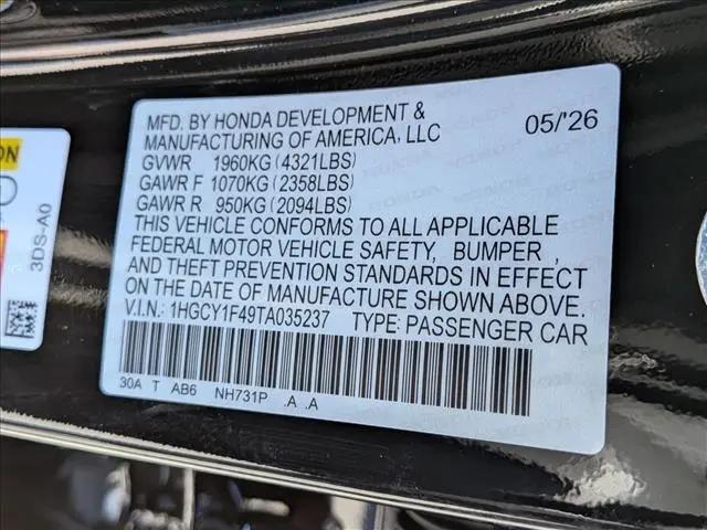 2026 Honda Accord Sedan SE
