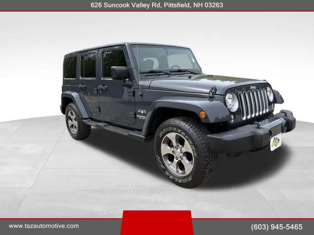 2017 Jeep Wrangler Unlimited Sahara 4x4 for sale in Pittsfield, NH