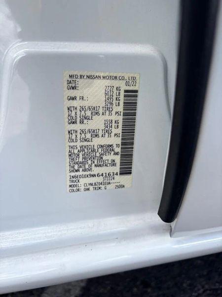 2022 Nissan Frontier Crew Cab SV 4x4