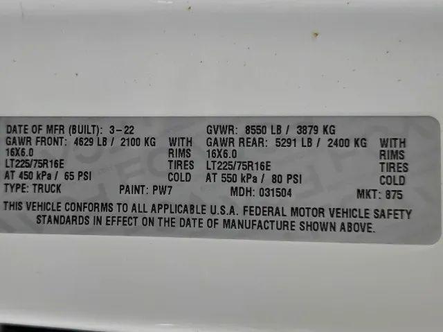 2022 Ram ProMaster Cargo Van Low Roof 136" WB