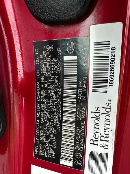 2010 Lexus IS 350C 350 Sport