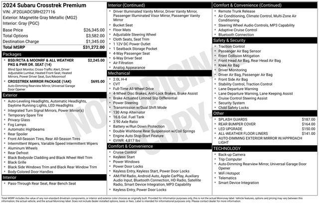 2024 Subaru Crosstrek Premium