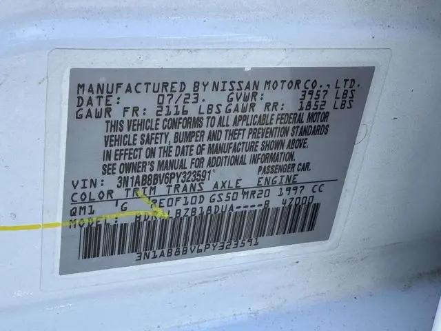2023 Nissan Sentra S Xtronic CVT
