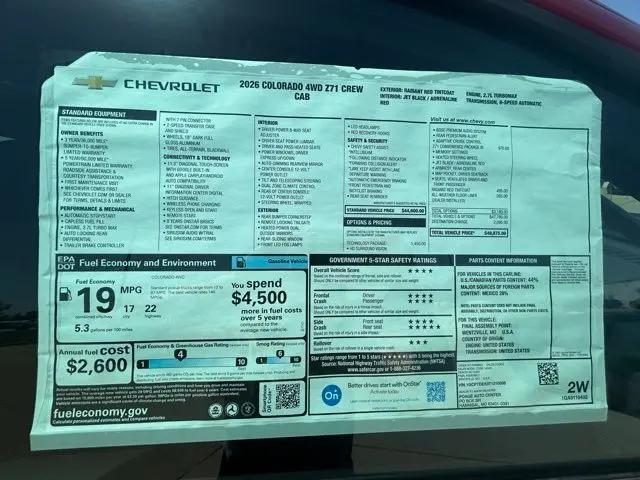 2026 Chevrolet Colorado Z71, 4WD