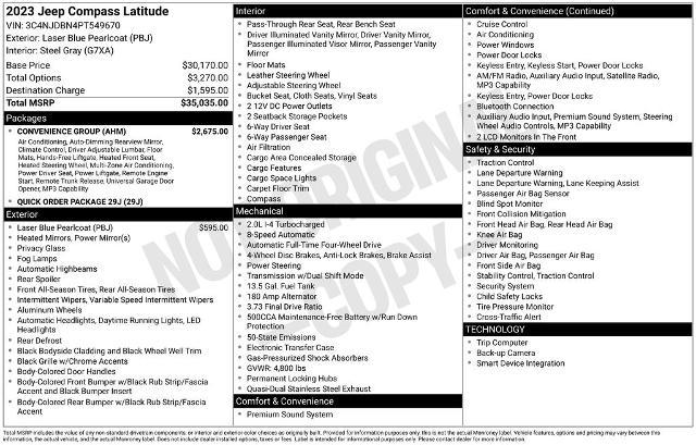 2023 Jeep Compass Latitude 4x4