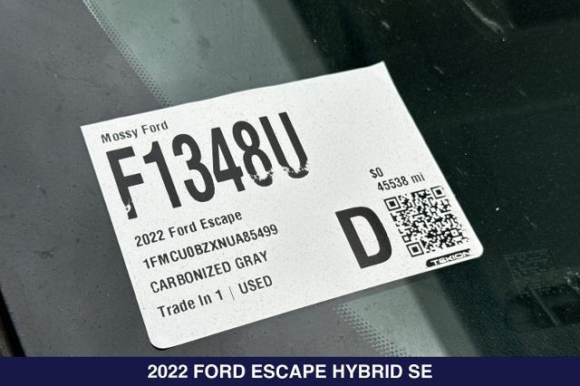 2022 Ford Escape SE Hybrid