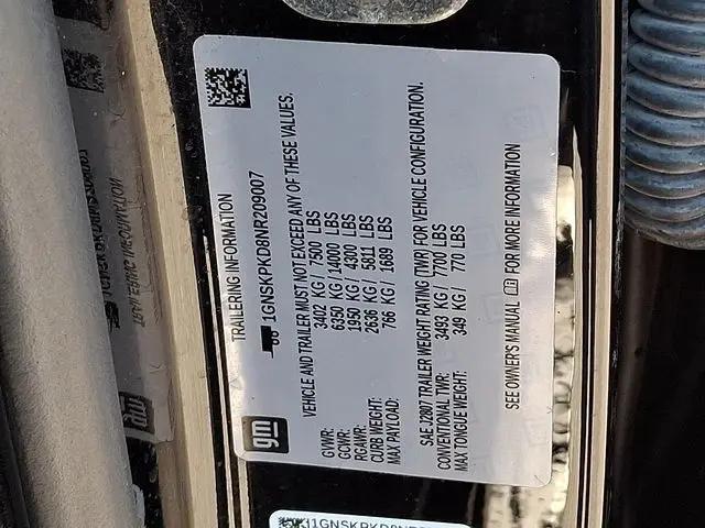 2022 Chevrolet Tahoe 4WD Z71