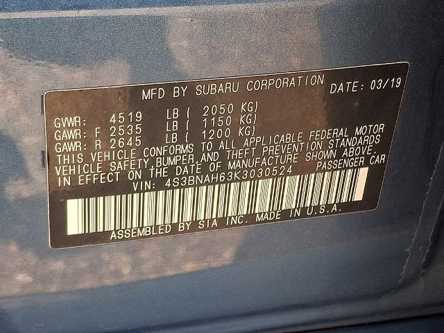 2019 Subaru Legacy 2.5i Premium