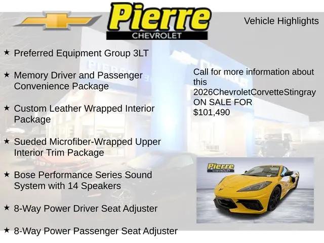 2026 Chevrolet Corvette Stingray Convertible, 3LT, RWD