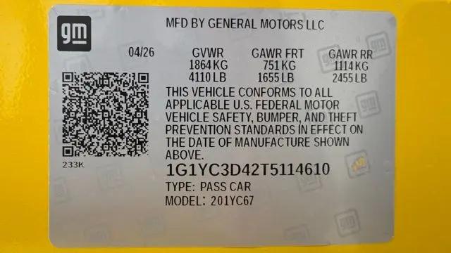 2026 Chevrolet Corvette Stingray Convertible, 3LT, RWD