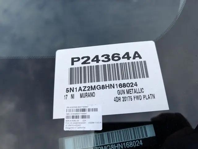 2017 Nissan Murano Platinum