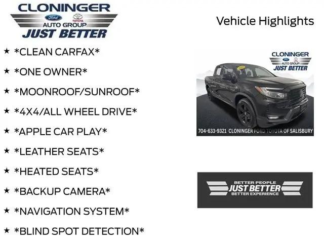 2023 Honda Ridgeline Black Edition