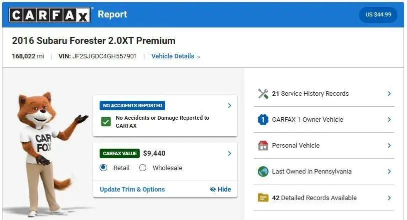 2016 Subaru Forester 2.0XT Premium