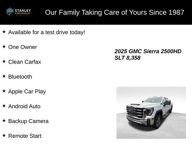 2025 GMC Sierra 2500HD 4WD Crew Cab Long Bed SLTv