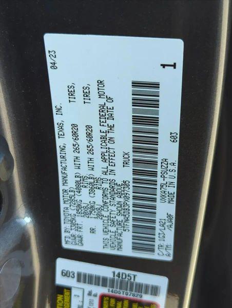 2023 Toyota Tundra Platinum