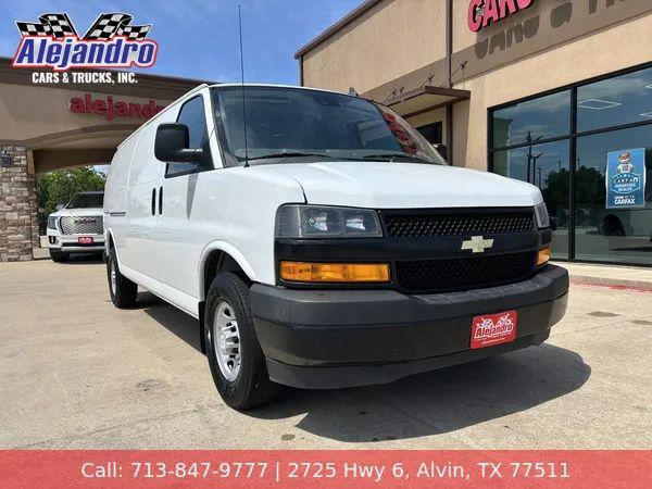 2020 Chevrolet Express Cargo Van RWD 3500 Extended Wheelbase WT for sale in Houston, TX