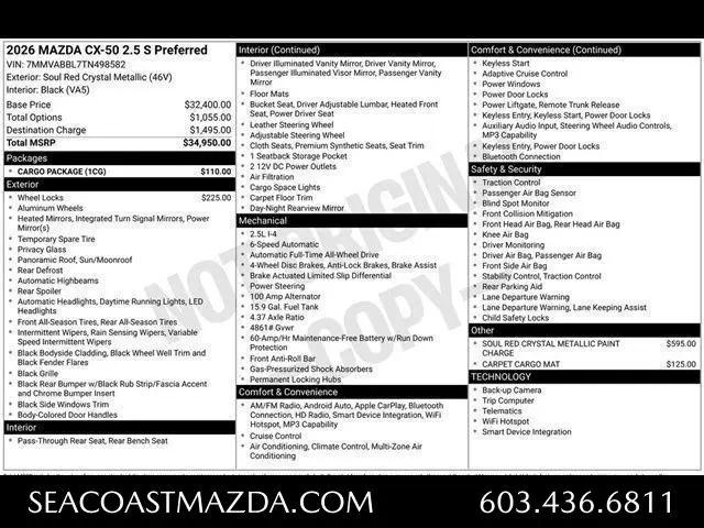 2026 Mazda CX-50 2.5 S Preferred