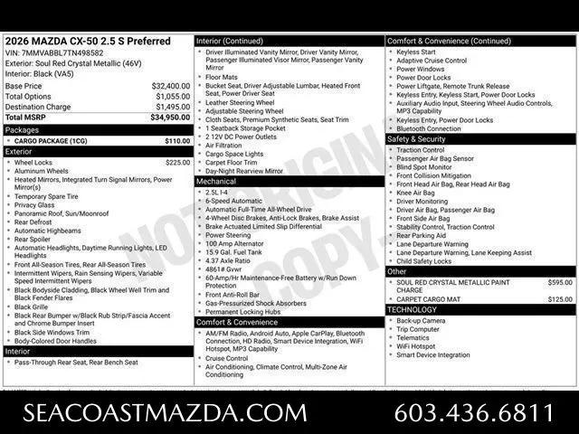 2026 Mazda CX-50 2.5 S Preferred