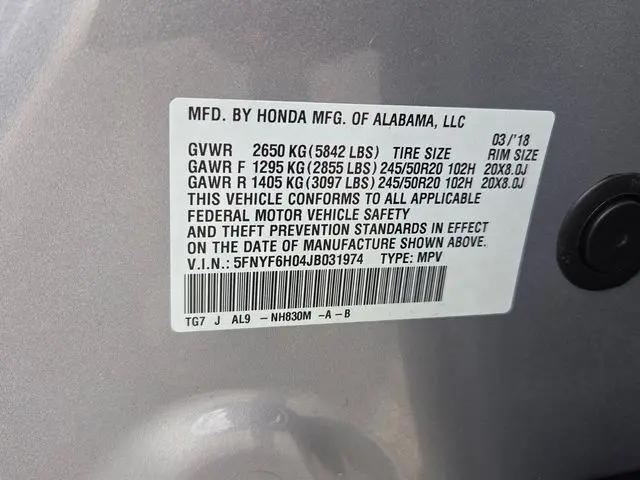 2018 Honda Pilot Elite