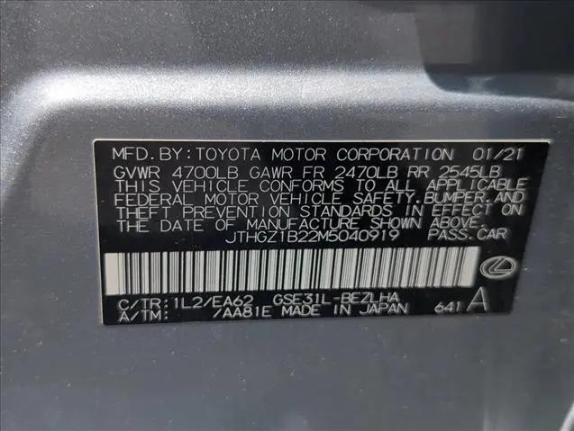 2021 Lexus IS 350 F SPORT