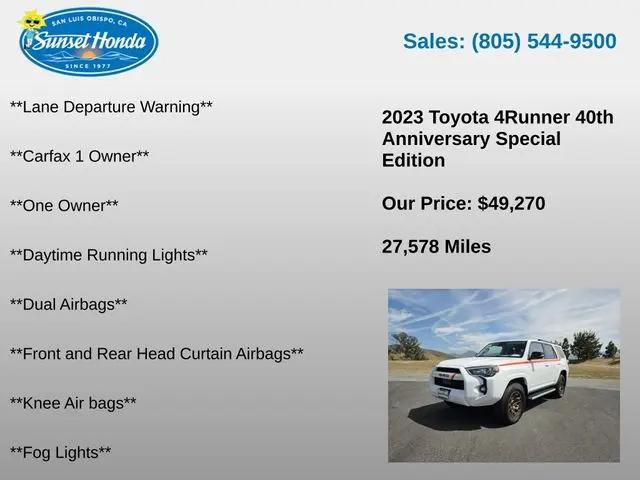 2023 Toyota 4Runner 40th Anniversary Special Edition