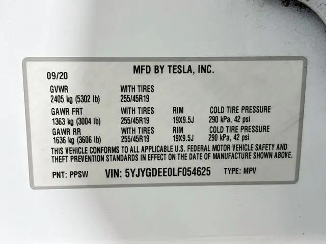 2020 Tesla Model Y Long Range Dual Motor All-Wheel Drive