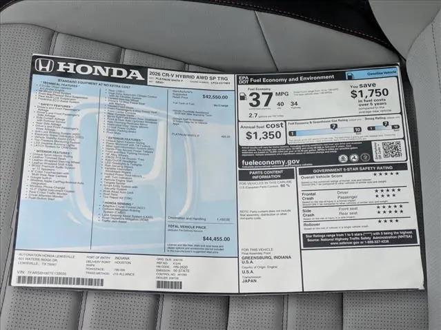2026 Honda CR-V Hybrid AWD Sport Touring