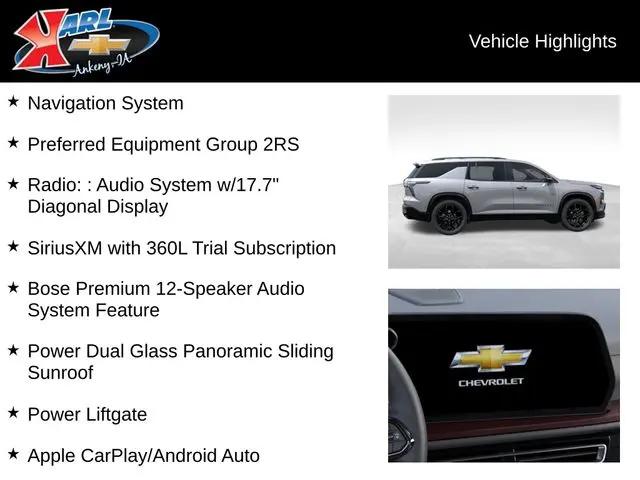 2026 Chevrolet Traverse AWD RS