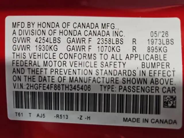 2026 Honda Civic Sport Touring