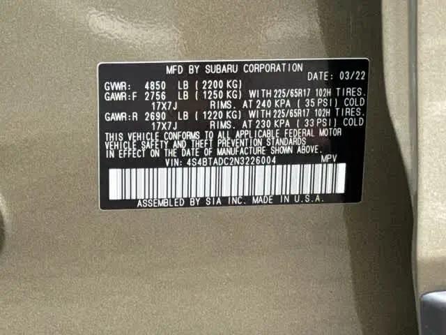 2022 Subaru Outback Premium