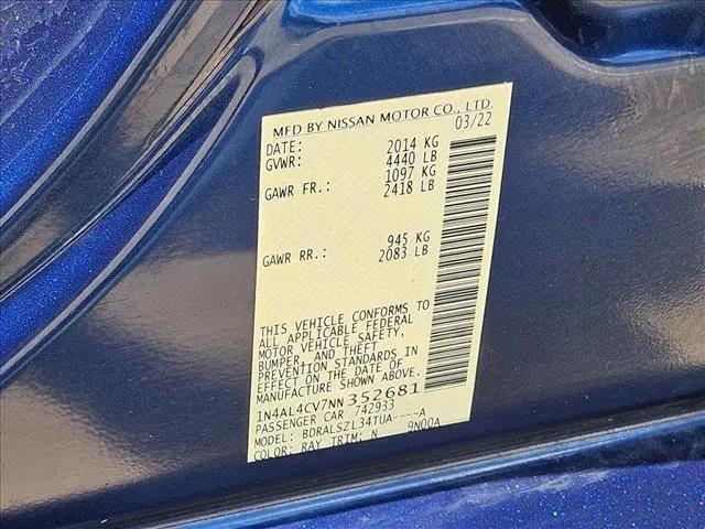 2022 Nissan Altima SR VC-Turbo FWD