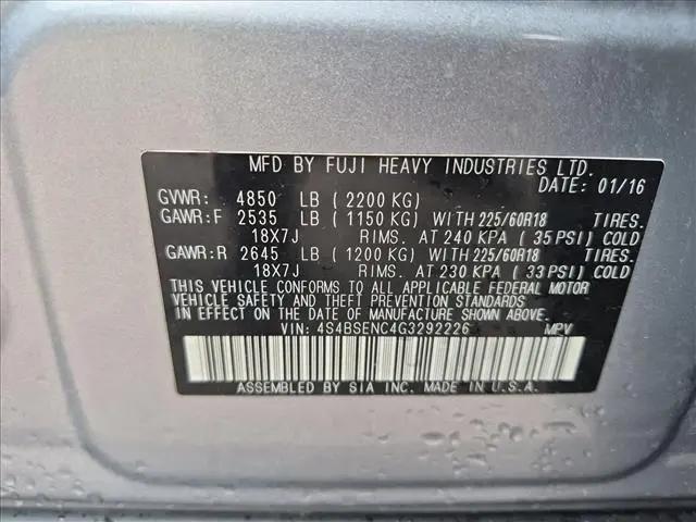 2016 Subaru Outback 3.6R Limited