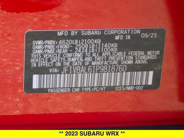 2023 Subaru WRX Limited