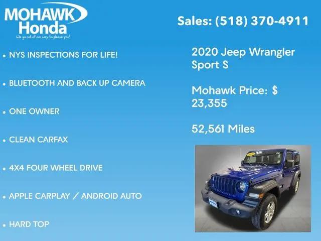 2020 Jeep Wrangler Sport S 4x4