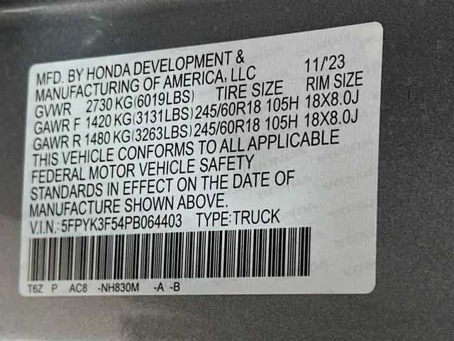 2023 Honda Ridgeline RTL