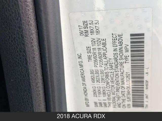 2018 Acura RDX AcuraWatch Plus Package