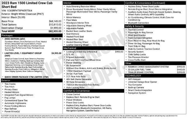 2023 Ram 1500 Limited Crew Cab 4x4 5'7" Box