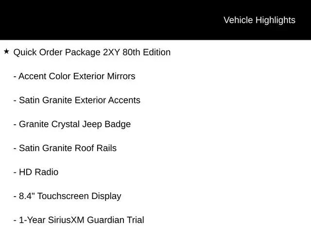 2021 Jeep Renegade 80th Anniversary 4x4