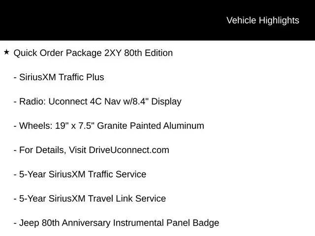 2021 Jeep Renegade 80th Anniversary 4x4